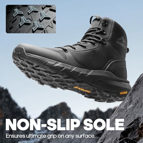 NORTIV 8 Men's Military Tactical Boot Zipper Lightweight