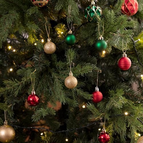 Valery Madelyn Small Christmas Tree Decorations Ball Ornaments 24ct 1.57"