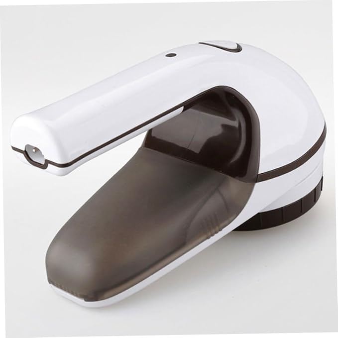 Rechargeable Electric Lint Remover for Garments and Fabrics 1400 mAh | Portable Fuzz Remover, Ergonomic ABS Body, White Finish, Battery Included, DIY Supplies Use