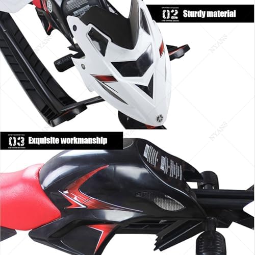 NYANS Ski Bikes, Outdoor Children's Snowmobiles with Brakes, ice Cars, Dog sleds for Adults, ice Climbing, Snow Shovels, Skis Red