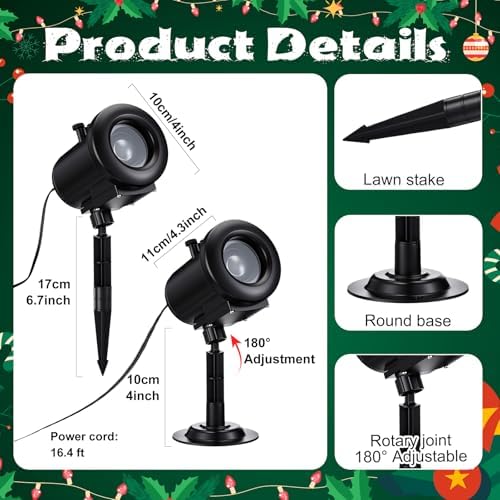 Aurelema Christmas Nativity Scene Projector Lights Christian
