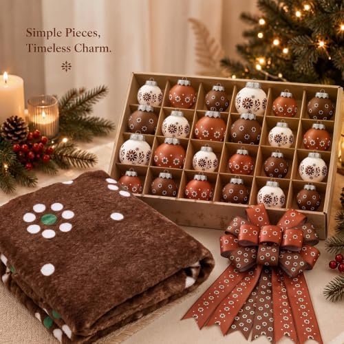 Sosation 26 Pcs Mexican Southwestern Christmas Tree Decor Complete Set
