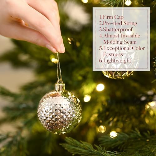 Valery Madelyn 50ct Christmas Tree Decorations Ball Ornaments 2 Inches