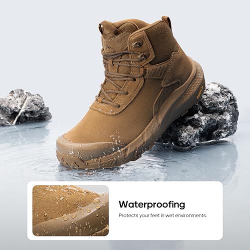 NORTIV 8 Men's Waterproof Military Tactical Work Boots