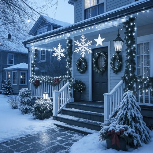 200 LED Connectable String Lights with Remote, Warm White to Cool White