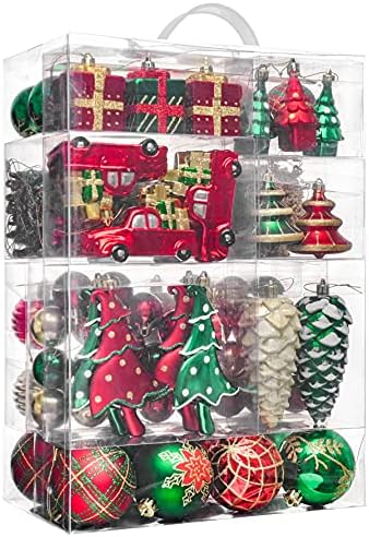 Valery Madelyn 155ct Christmas Tree Decorations Ball Ornaments Set