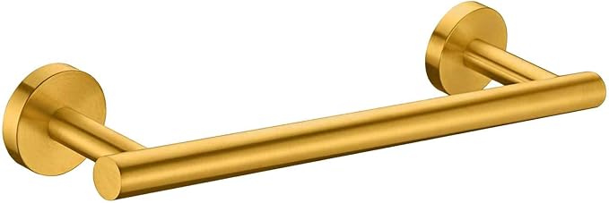 12 Inches Brushed Gold Towel Bar Bathroom Hardware 304 Stainless Steel Wall Mounted Kitchen Towel Holder Cloths Hanger