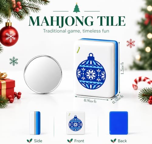 160 Pcs Christmas American Mahjong Tiles Set Fourth Layer