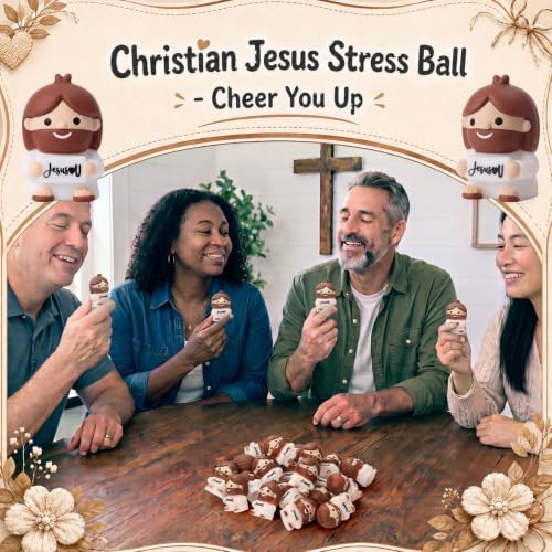 Thenshop 20 Pcs Jesus Loves You Figures Soft Ball Bulk Christian Gift