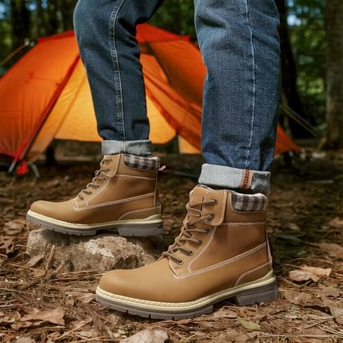ANJOUFEMME Men's Winter Hiking Boots