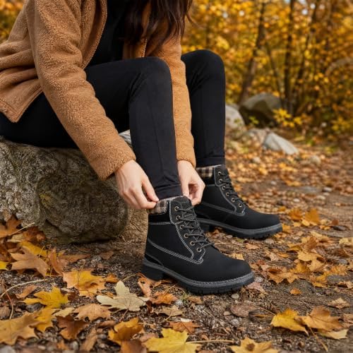 COTTIMO Women's Waterproof Hiking Snow Winter Boots