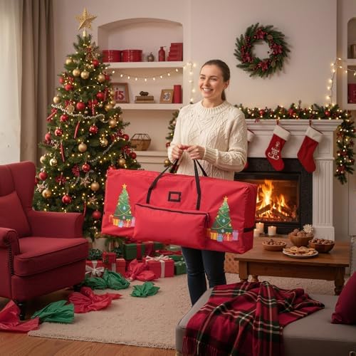 2 Pcs Christmas Tree Storage Bag for 7.5 ft Xmas Tree