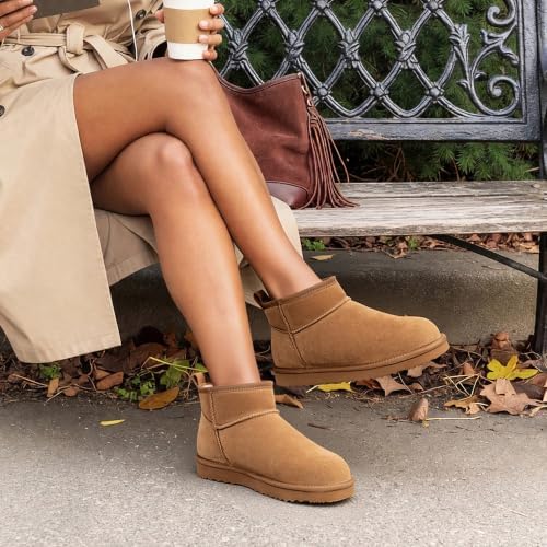 DREAM PAIRS Women's Winter Snow Boots - Classic Ankle Boots