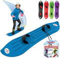 The Original Geospace Sledsterz Kids Beginner Snowboard for Winter Fun on Snow, with Adjustable Step-in Bindings; for Kids Between 4 to 12 Years Old