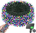 LitHome 34 Colors Solar String Lights Outdoor with Remote, 33 FT 100 LED