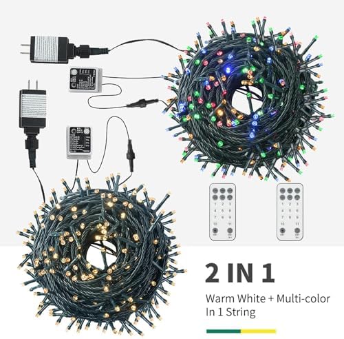 MZD8391 105FT 300LED Color Changing Christmas Light, Christmas Tree Lights