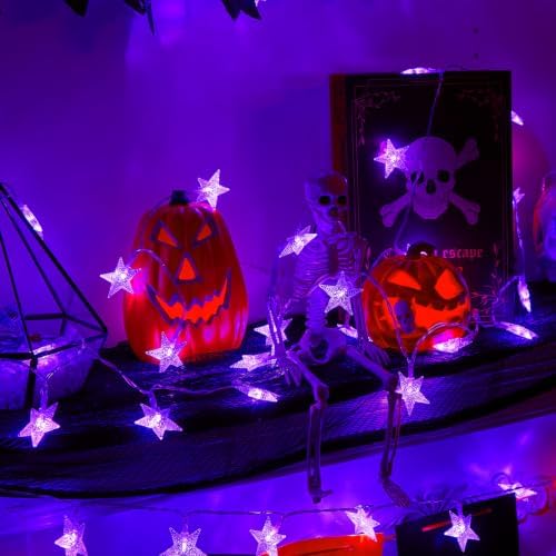 Minetom 50 LED Star String Lights, 17ft Battery Operated Fairy Lights