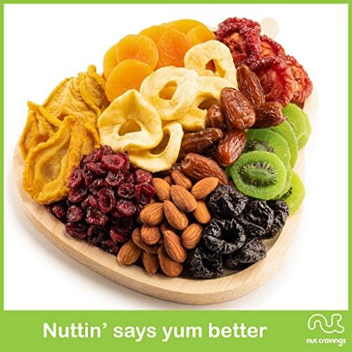 NUT CRAVINGS - Dried Fruit & Mixed Nuts Gift Basket (9 Assortments)