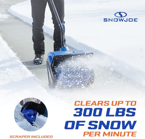 Snow Joe 24V Cordless Snow Shovel Kit with Cover and Scraper, 24V-SS13-TV1