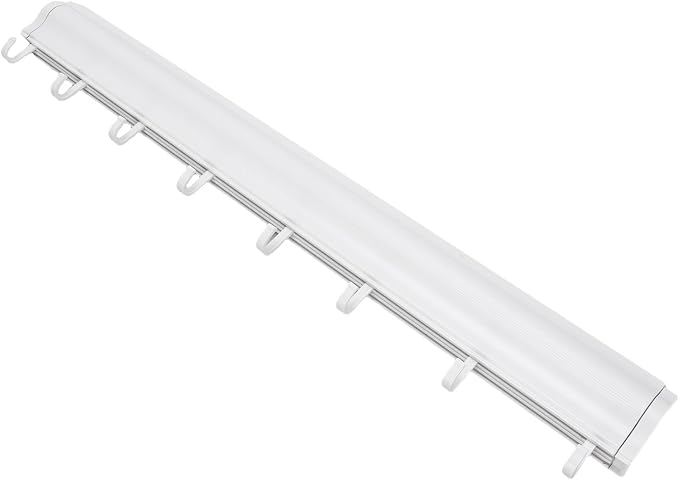 Sonew Wall Mounted Clothes Drying Rack 23.6 Inch Retractable Space Aluminum Laundry Drying Mesh Net – Drill- PullOut Design for Bathroom Laundry Room Balcony – 15 Kg Capacity (White)