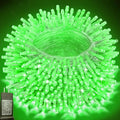 Pooqla 200 LED String Lights Indoor Outdoor, 66 ft Green Halloween Lights Plug in with Timer, Connectable 8 Modes Waterproof Clear Wire Twinkle Fairy Lights for Christmas Xmas Tree Decor