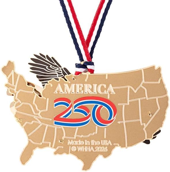 America's 250th Anniversary Ornaments - 3 Piece Bundle