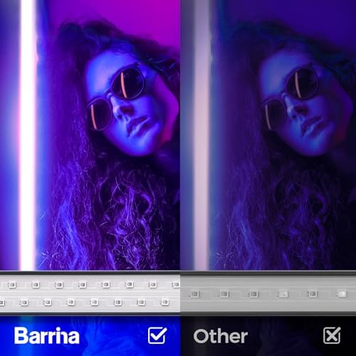 Barrina Black Light Bar, 10W 1FT Magnetic LED Black Lights for Glow Party