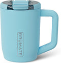 BrüMate Müv - 15oz 100% Leak Proof Insulated Coffee Mug with Handle & Lid - Stainless Steel Coffee Travel Mug - Double Walled Coffee Cup (Glacier)