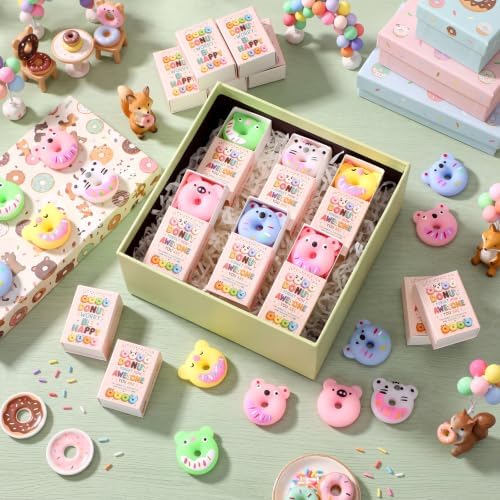 30 Sets Appreciation Gifts Donut Party Favors with Boxes