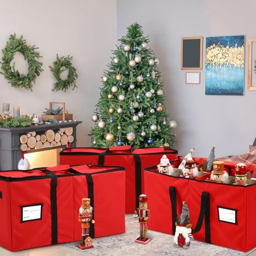 Soaoo 3 Pcs Christmas Nutcracker Storage Boxes