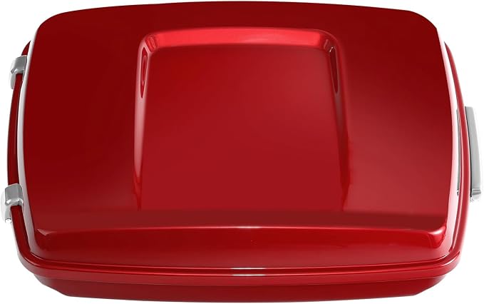 Wicked Red 5.5" Razor Trunk W/Latch Key Fit For Harley 2014-2025 Touring CVO Road King Road Glide Street Glide Electra Glide Ultra Limited Pack