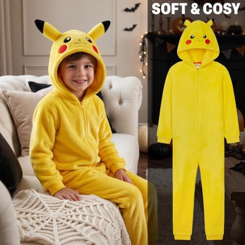 Get Trend Pokemon Halloween Costume One-Piece Pajamas for Kids, Loungewear