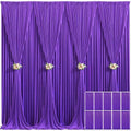10 Panels Purple Backdrop Curtain for Parties Wedding Wrinkle Free Purple Photo Curtains Backdrop Drapes Fabric Decoration for Birthday Party Photography 50ft(W) x 10ft(H)