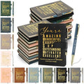 Kosiz 20 Pcs Employee Appreciation Gift Bulk Notebook Pen, Morandi, Amazing