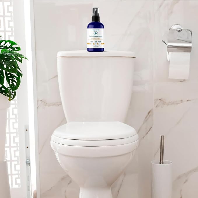 PRISTINE Toilet Paper Spray, As Seen on Shark Tank, Flushable Wipe Alternative, Personal Cleansing Bathroom Spray for Regular Toilet Tissue, Bidet Alternative, Made in USA, Tropical Mango, 32oz Refill