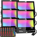 MELPO Led Flood Light Outdoor, 50W RGB Color Changing Landscape Lighting