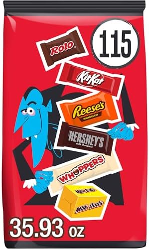 Hershey's Assorted Chocolate Halloween Candy Bulk Variety Pack, 35.93 oz
