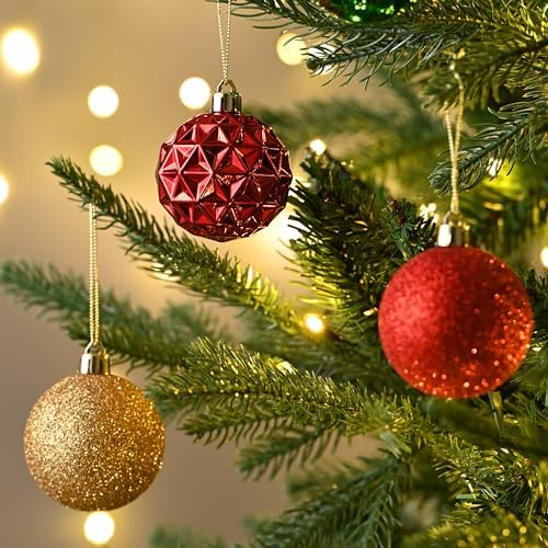 Valery Madelyn 50ct Christmas Tree Decorations Ball Ornaments 2.36 Inches