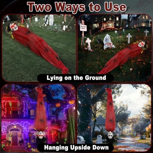 Halloween Decorations Outdoor, 5.2 Ft Animatronics Dead Victim