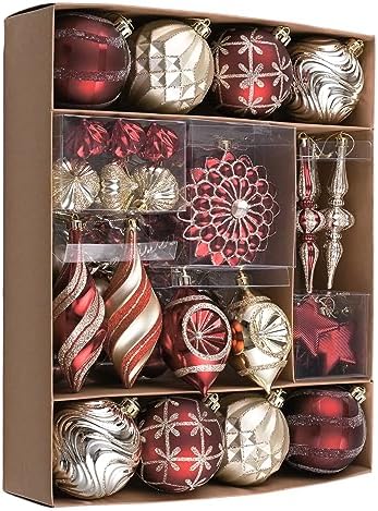 Valery Madelyn 80ct Christmas Tree Decorations Ball Ornaments Set