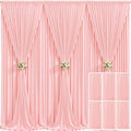 6 Panels Blush Pink Backdrop Curtain for Parties Baby Shower Wrinkle Free Pink Photo Curtains Backdrop Drapes Fabric Decoration for Wedding Birthday Party 30ft(W) x 10ft(H)