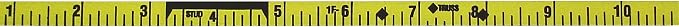 ProTape, Auto-Rewind Tape Measure (3/8" wide x 100' long),Nylon Coated Blade 47322 (900B), Increments by 1/8th of an inch.
