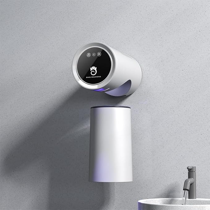Toothbrush Cleaner & Toothbrush Holder,3-in-1 UV Toothbrush Sanitizer with Magnetic Cup Holder and Toothpaste Storage, Dual Mode Drying, 120s Quick Clean (White)