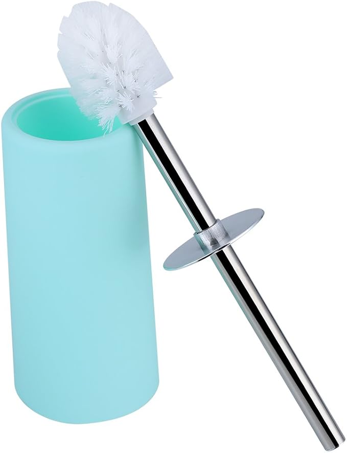 YWBL-WH 6PCS Bathroom Accessory Set Soap Dish Cup Toothbrush Holder Toilet Brush Bin Hand Sanitizer Bottle Home Decor with Resin for Bathroom