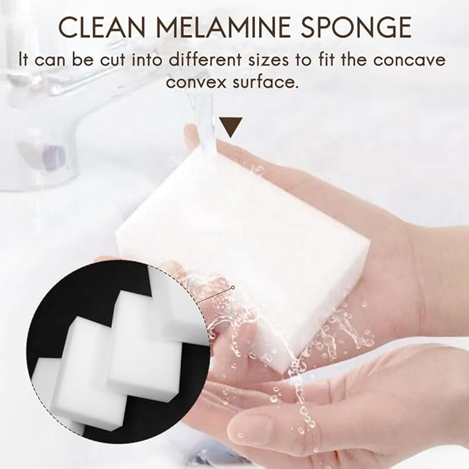 400Pcs Magic Sponge Eraser Kitchen Duster Wipes Clean Accessory Microfiber Dish Cleaning Melamine Sponge 10X7X3CM