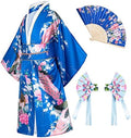 Japanese Traditional Dress Kimono Robe for Kids Girls Costume