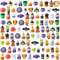 JOYIN 100 Pcs Halloween Mochi Squishy Toys for Kids Gift, Halloween Kawaii Sensory Stress Relief Toys for Halloween Party Favors Decor, Trick or Treats Classroom Prizes Goodie Bag Fillers