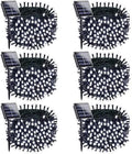 OZS 6 Pack 480 LED Solar String Lights Outdoor Waterproof, Cool White