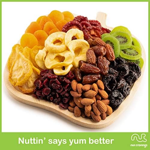 NUT CRAVINGS - Dried Fruit & Mixed Nuts Gift Basket (9 Assortments)