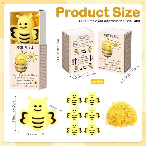 12 Sets Positive Bee Gifts Bee Inspirational Party Favors